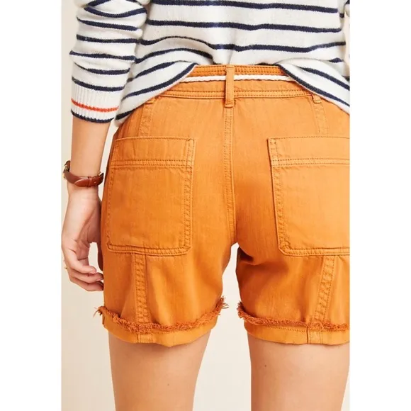Anthropologie Wilder Rope Belt Utility Shorts NWT New 28