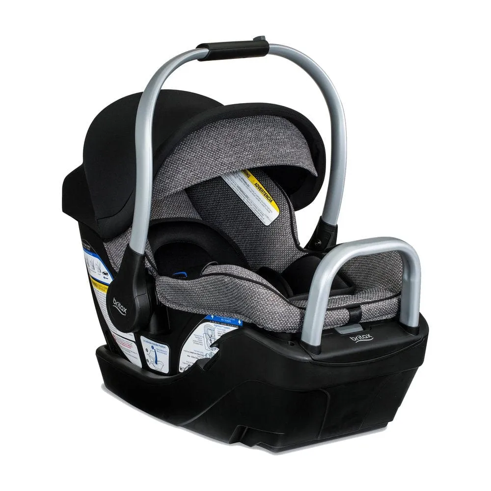 Britax Willow SC Infant Car Seat with Alpine Base - Pindot Onyx